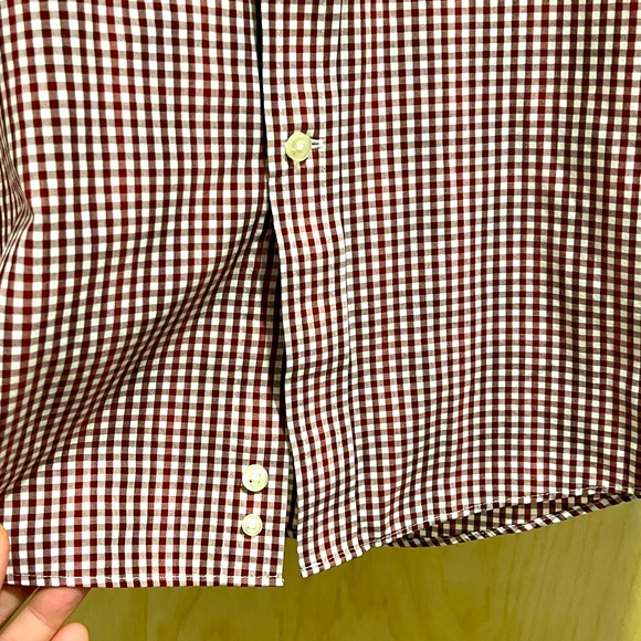 Stanford Travel Performance Super Shirt - Red & White Plaid Button Up - Picture 3 of 6